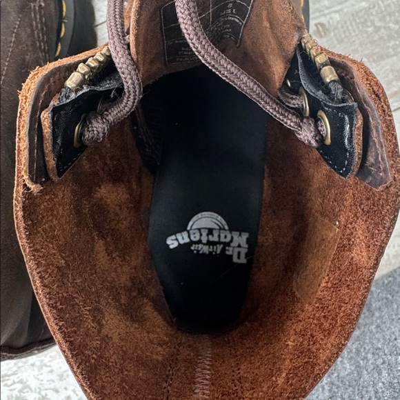 Dr. Martens SINCLAIR Crazy Horse Leather Platform Boots Dark Brown - Picture 10 of 10